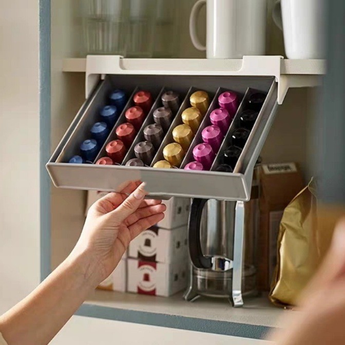 Coffee Tea Box - Portacapsule per Caffè, Organizzatore per Bustine
