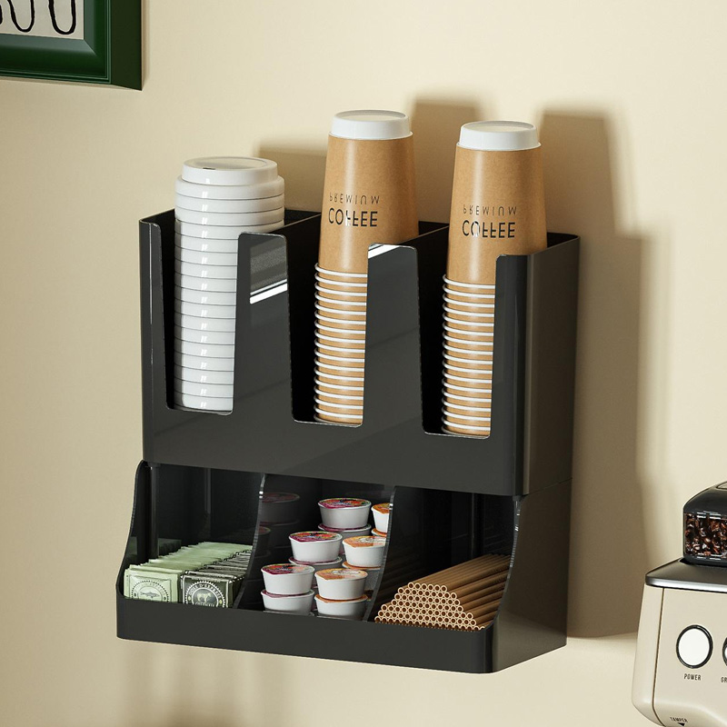 Coffee Tea Drawer Organizer - Una scatola porta bicchieri di carta,