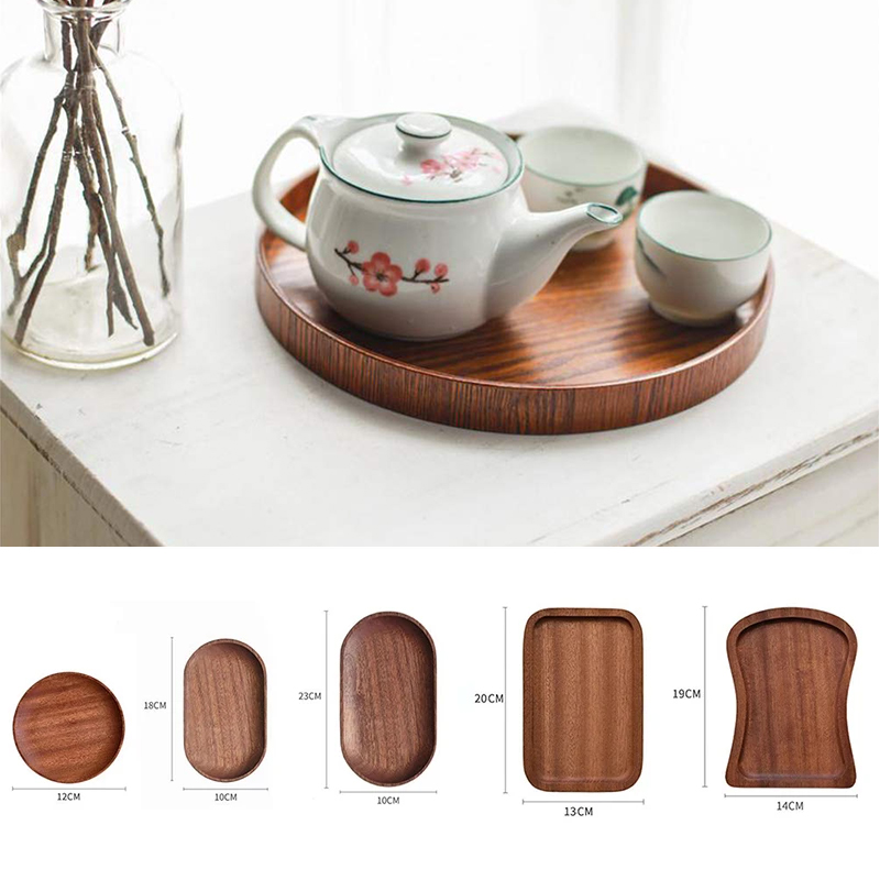 Coffee Tea Japan - Vassoio in legno di noce Ins