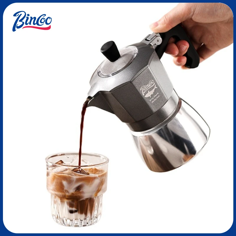 Moka Pot Stove - Bincoo Caffettiera Moka a Doppia Valvola