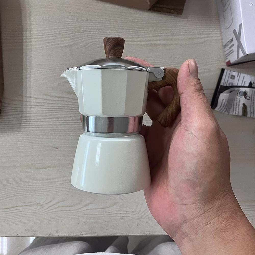 Moka Pot Stove - Caffettiera Moka Italiana in Alluminio, Percolatore