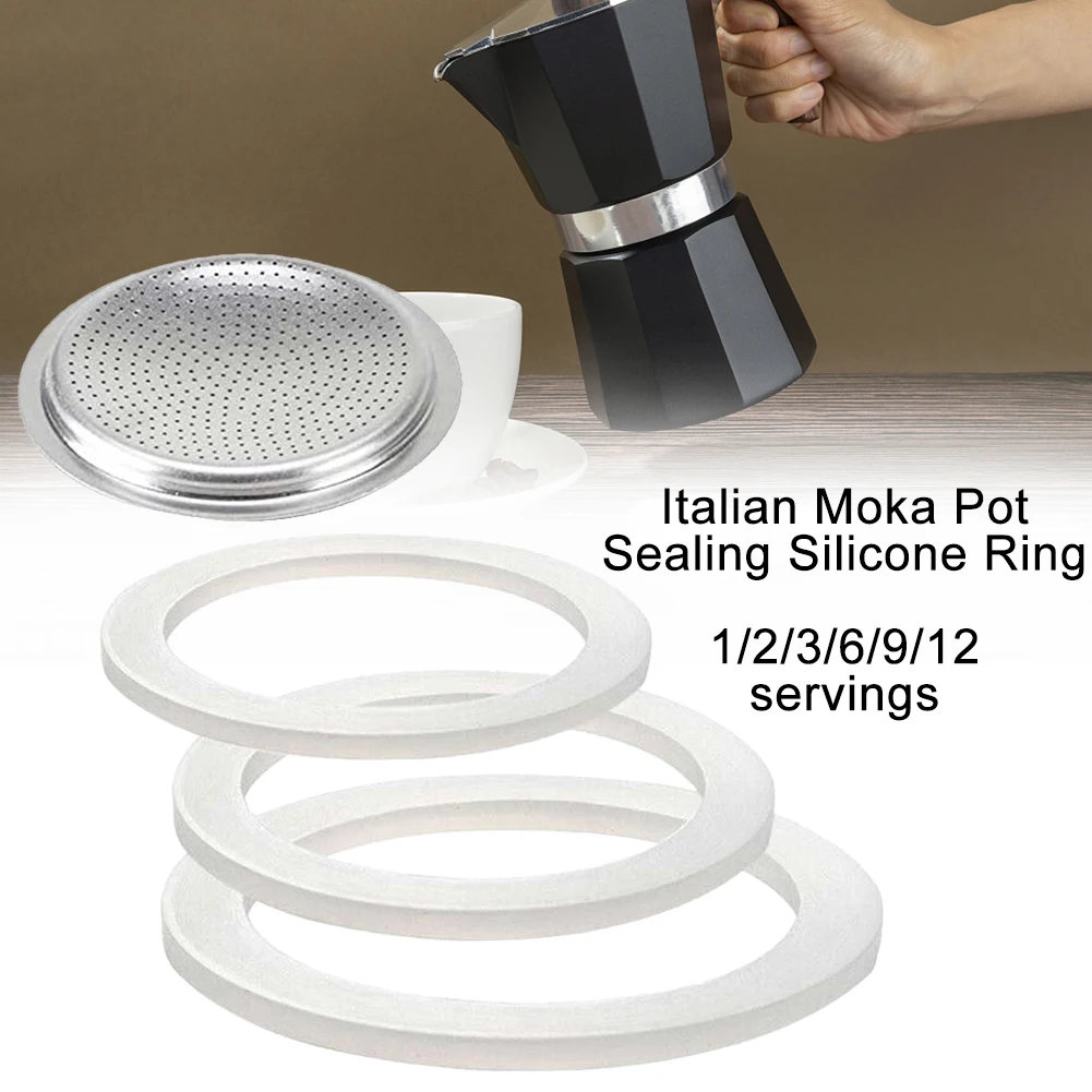 Moka Pot Stove - 1 set guarnizione in gomma siliconica