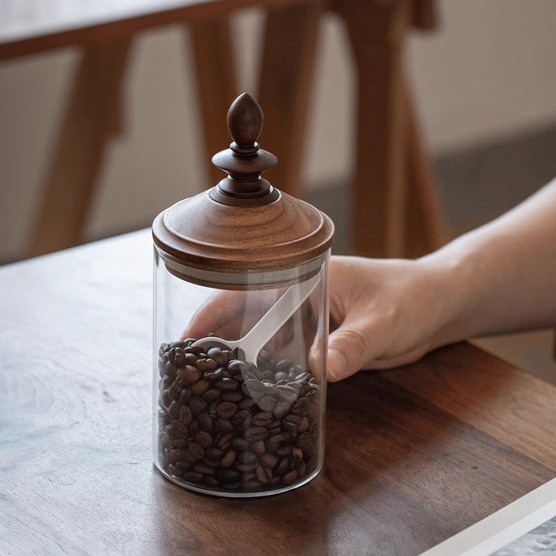 Coffee Tea And Bean Leaf - Barattolo di stoccaggio per chicchi di