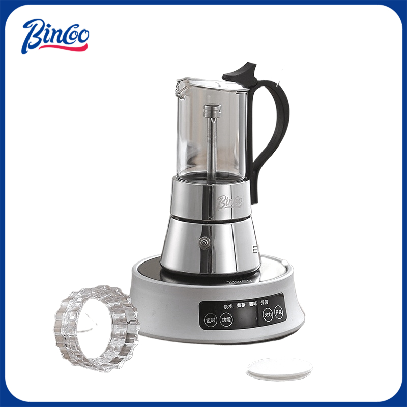Moka Pot Stove - Caffettiera Moka BINCOO a Doppia Valvola