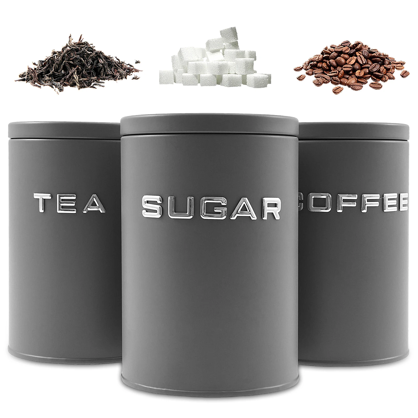 Coffee Tea Sugar Container Set - Barattolo di zucchero per tè e