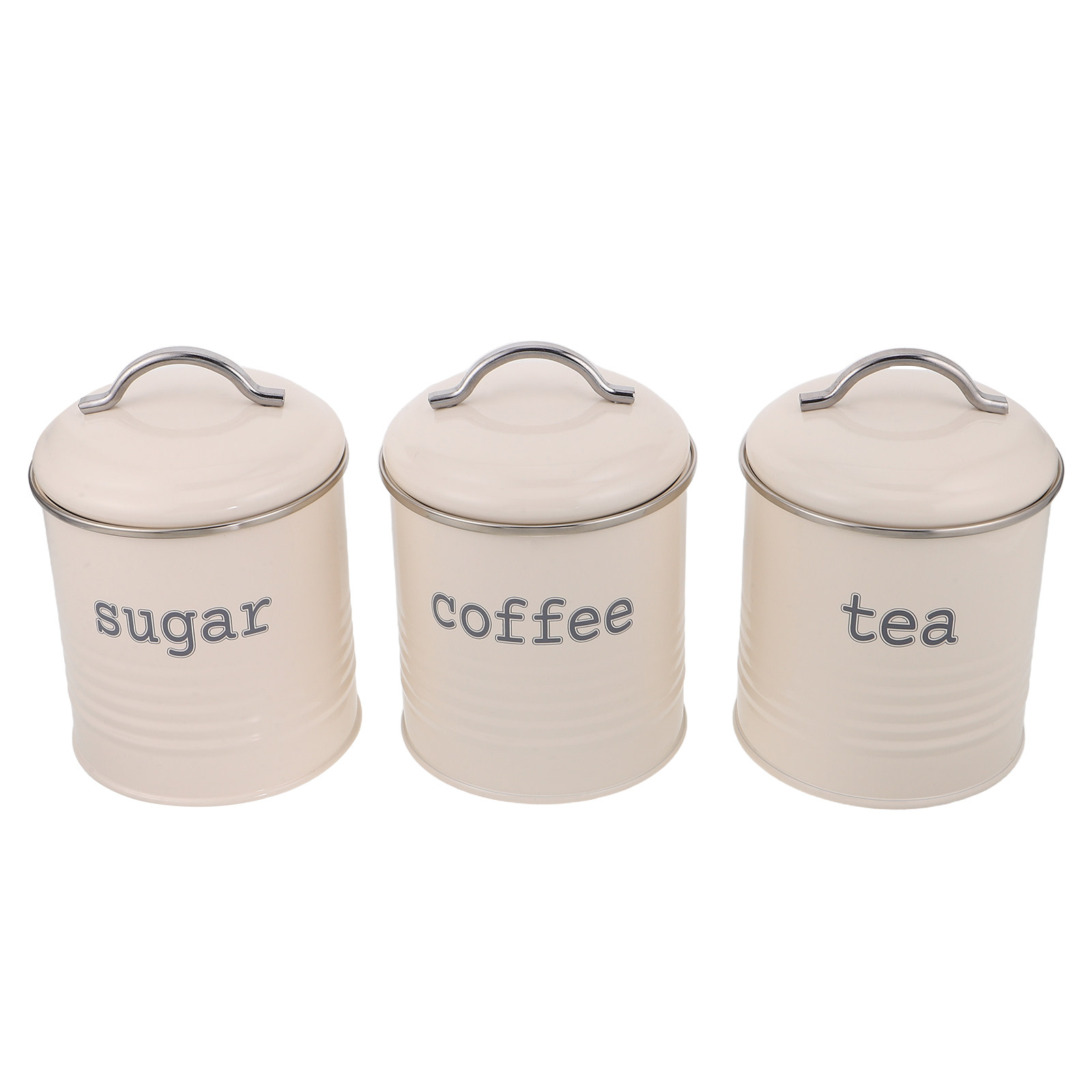 Coffee Tea Sugar Container Set - Set di 3 Contenitori Sigillati per