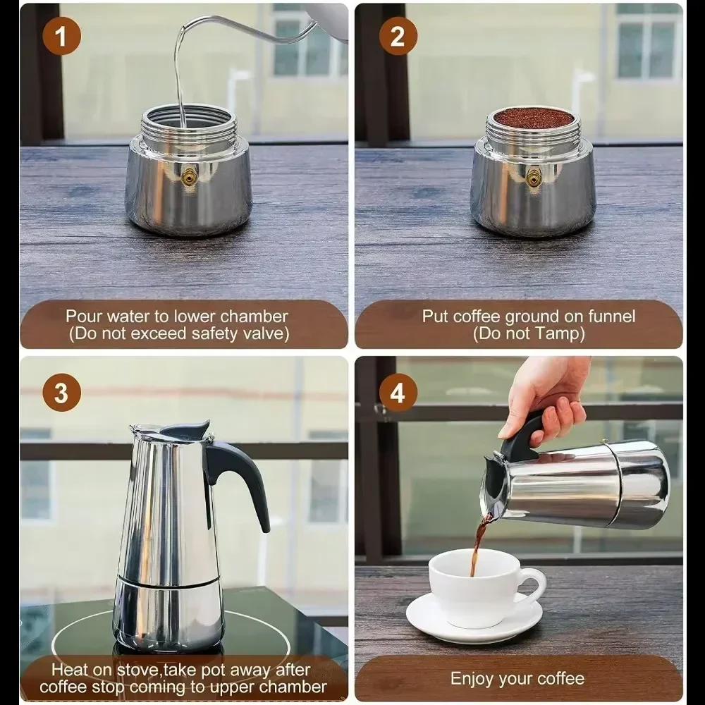 Caffettiera Moka 50ml-600ml Ca - Moka Pot Stove recensione e prezzo