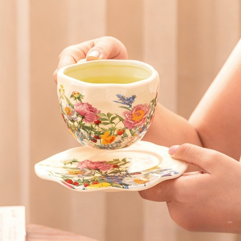 Set da Tè in Ceramica Floreale - Coffee Tea Gift Basket recensione e prezzo