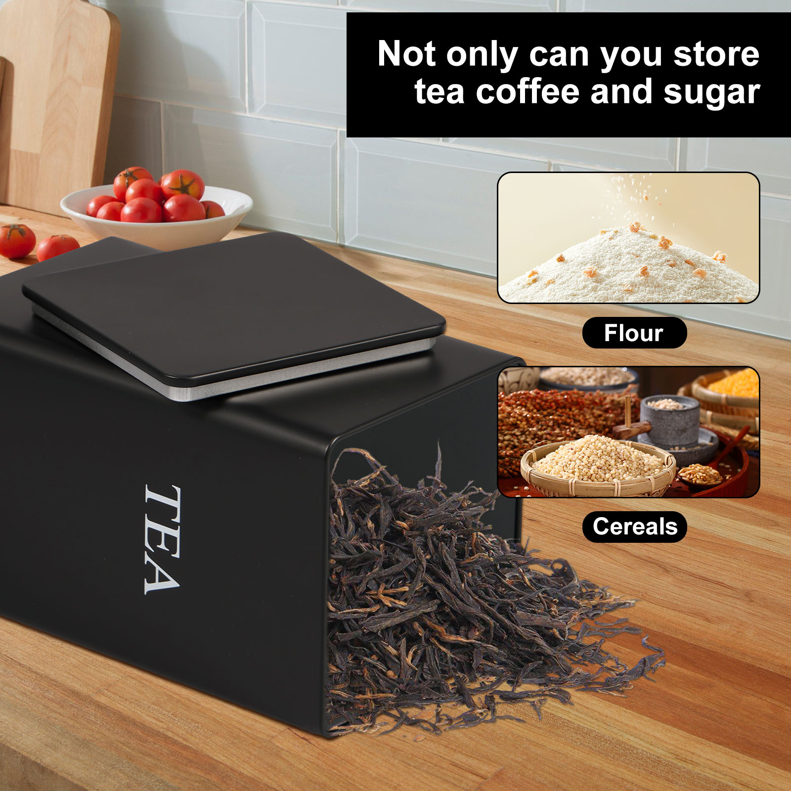 3 pezzi contenitori per la con - Coffee Tea Sugar Container Set recensione e prezzo