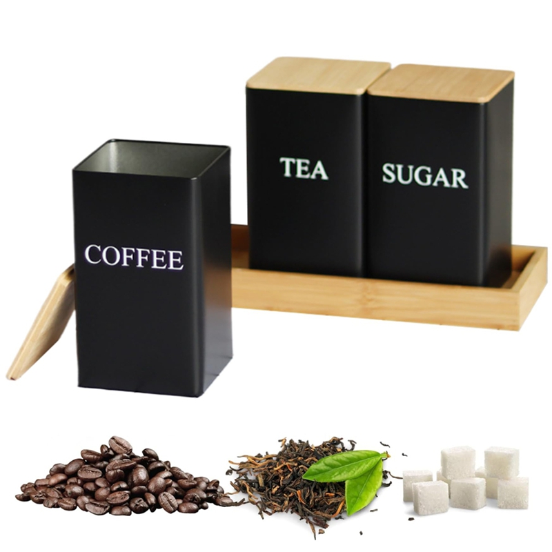 Set di 3 Barattoli per Tè, Caf - Coffee Tea Sugar Container Set recensione e prezzo