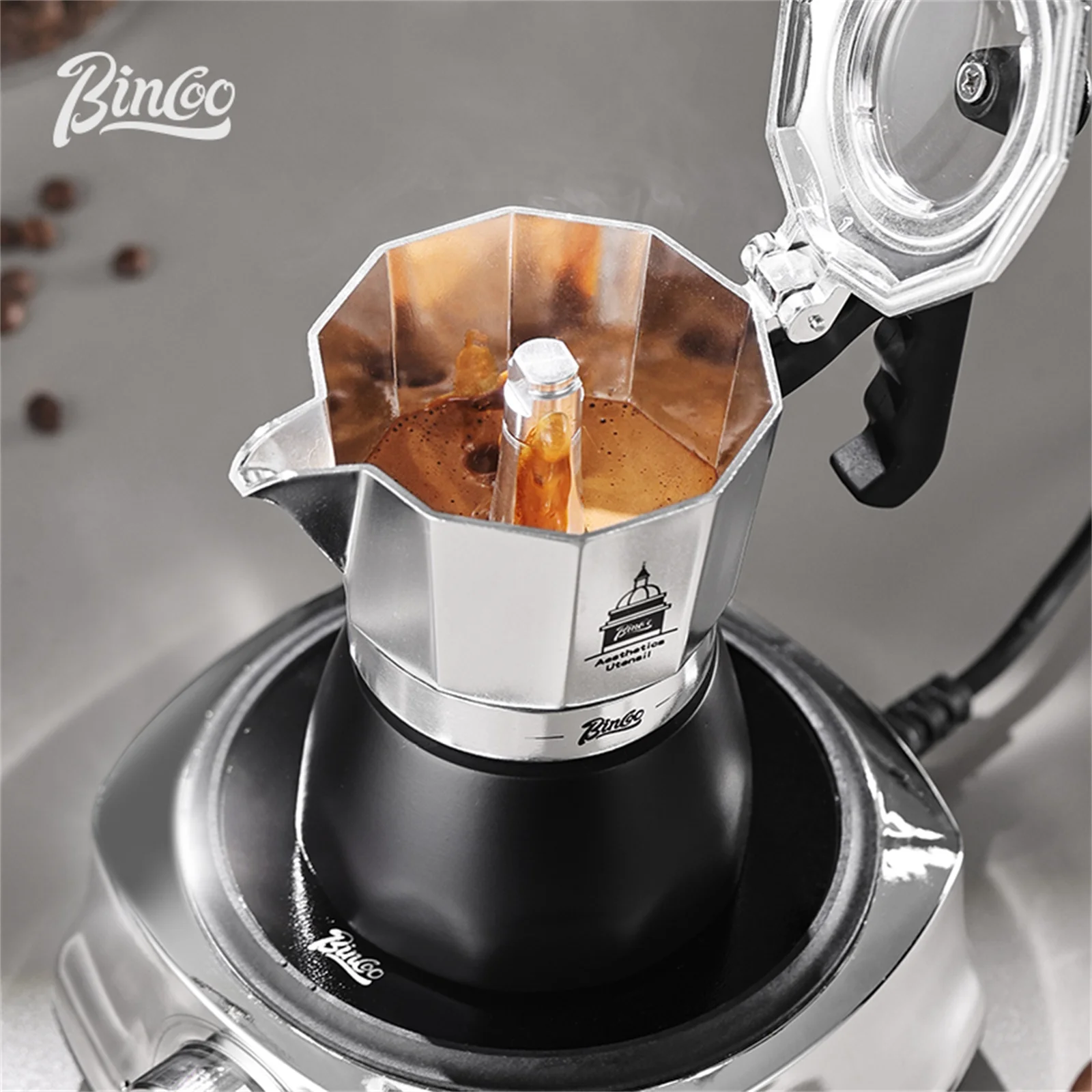 BINCOO Pentola Moka a Doppia V - Moka Pot Stove recensione e prezzo