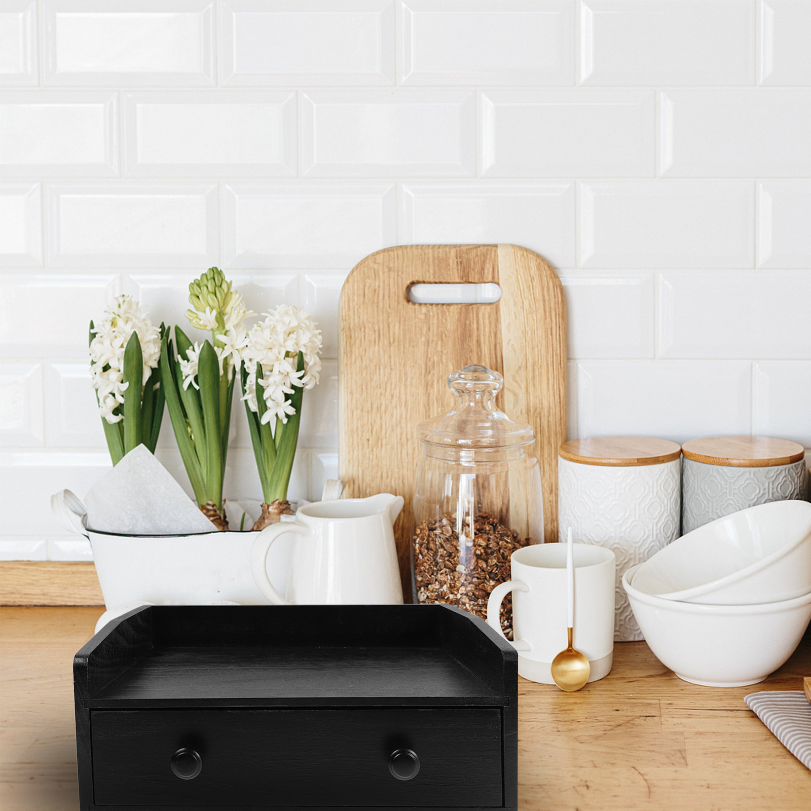 Mobiletto da scrivania in legn - Coffee Tea Drawer Organizer recensione e prezzo