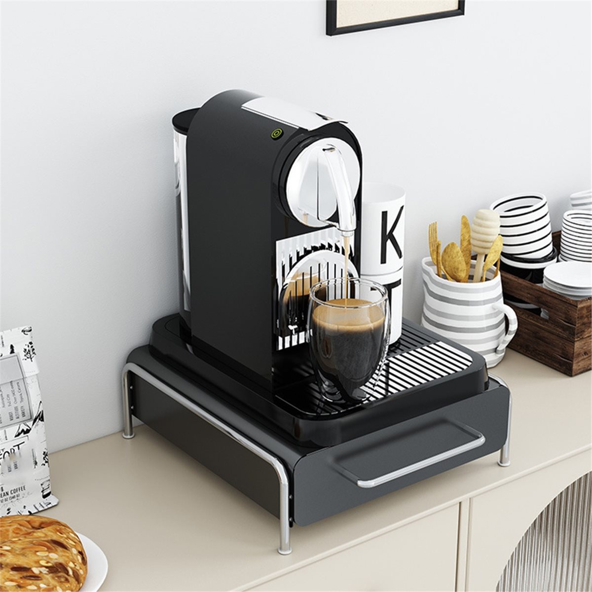 Elegante Portacapsule in Metal - Coffee Tea Drawer Organizer recensione e prezzo