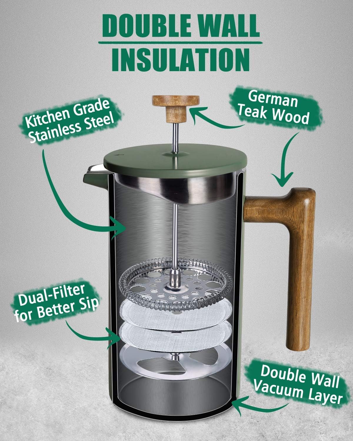 POLIVIAR Set Combinato: Caffet - French Press Coffee & Tea recensione e prezzo