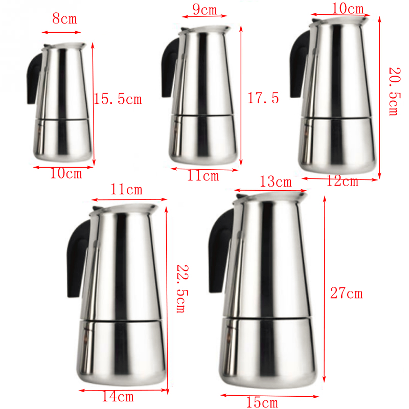 100ml/200ml/300ml/450ml/600ml  - Moka Pot Stove recensione e prezzo