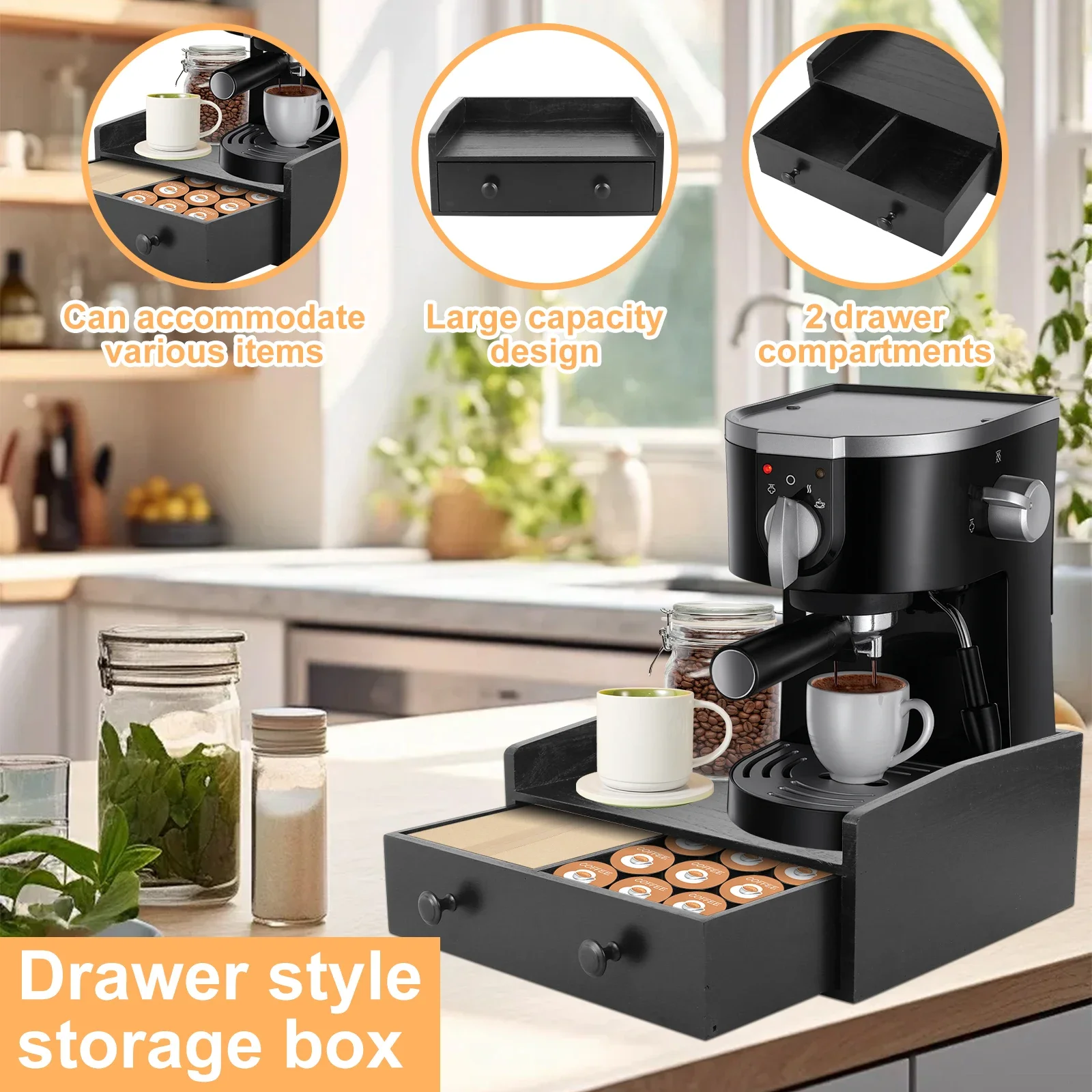 Cassetto Base per Macchina da  - Coffee Tea Drawer Organizer recensione e prezzo