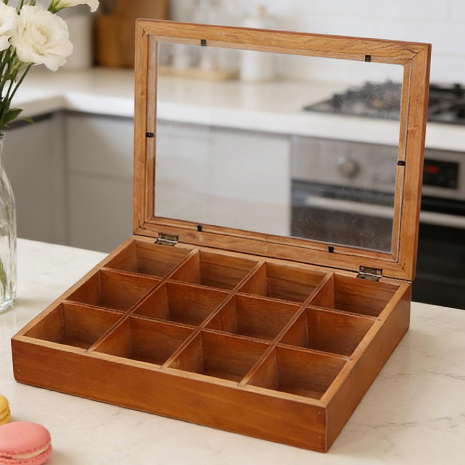 Scatola in Legno per Conservaz - Coffee Tea Drawer Organizer recensione e prezzo
