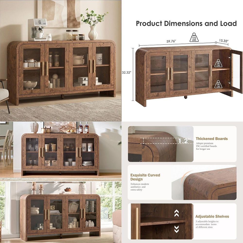 Credenza Buffet con Vani Porta - Coffee & Tea Maker Machine recensione e prezzo