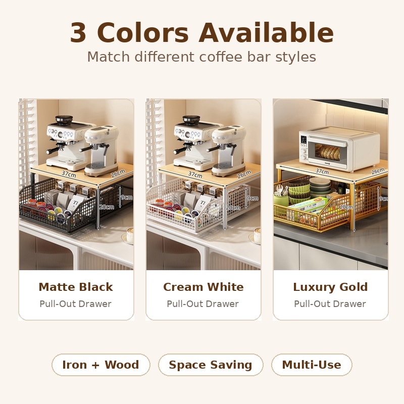 Organizzatore Estraibile per M - Coffee Tea Drawer Organizer recensione e prezzo