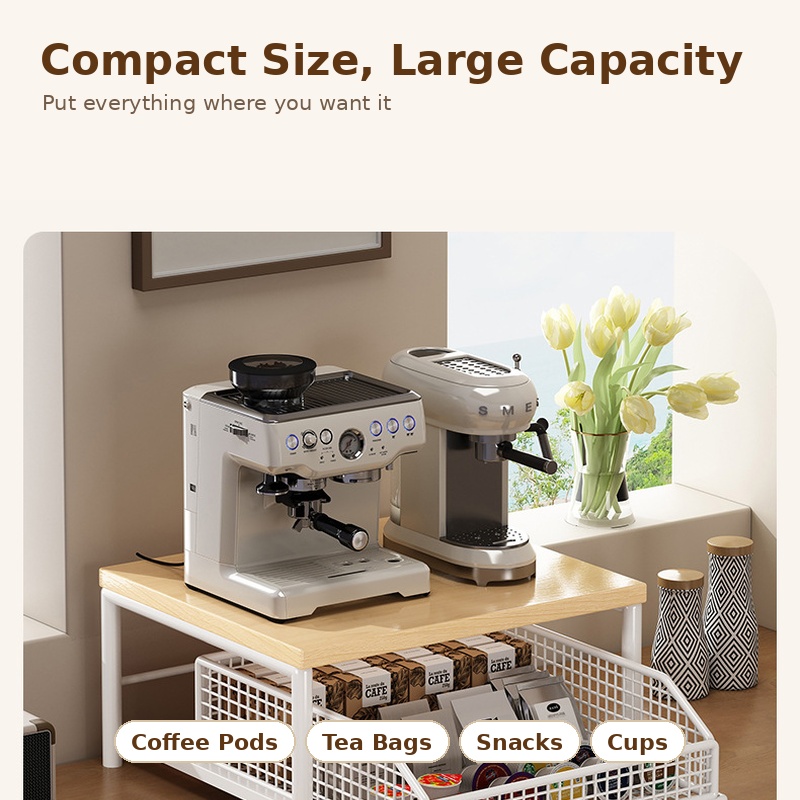 Organizzatore Estraibile per M - Coffee Tea Drawer Organizer recensione e prezzo