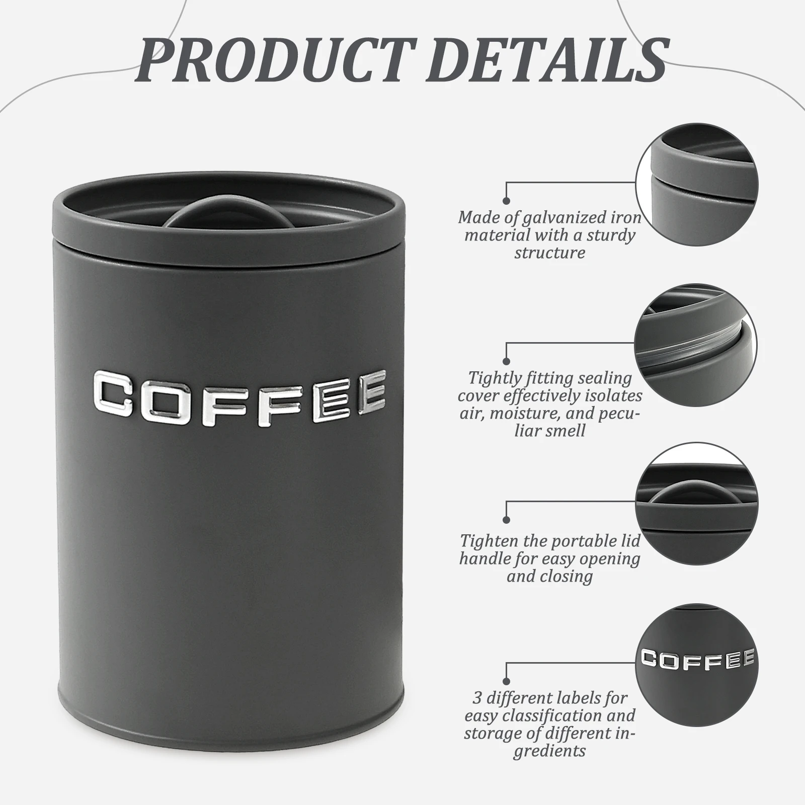 Barattolo di zucchero per tè e - Coffee Tea Sugar Container Set recensione e prezzo