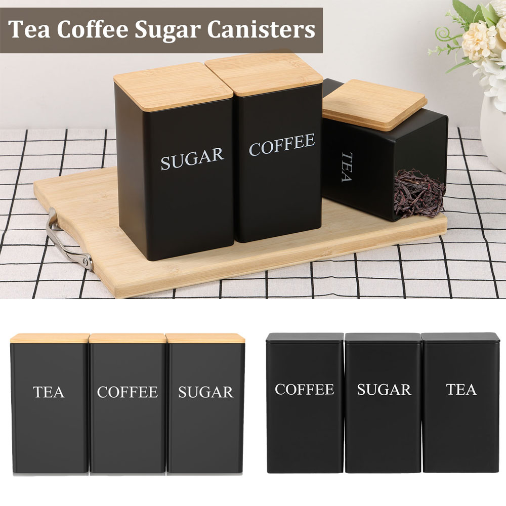 Barattolo di stoccaggio dei ch - Coffee Tea Sugar Container Set recensione e prezzo